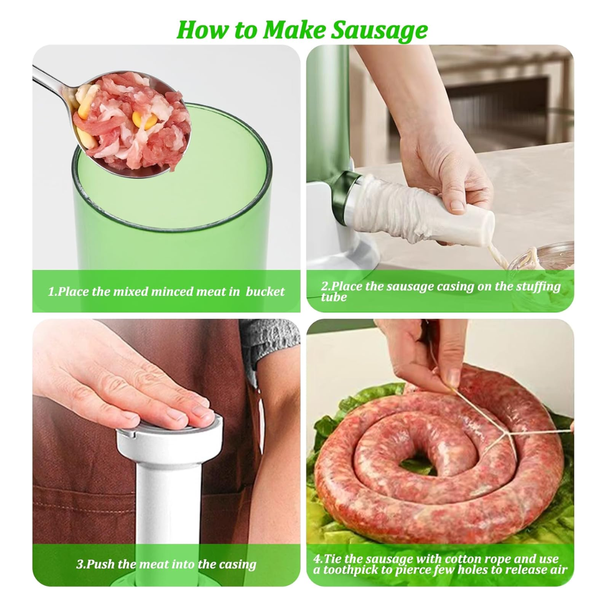 Máquina manual para embutidos